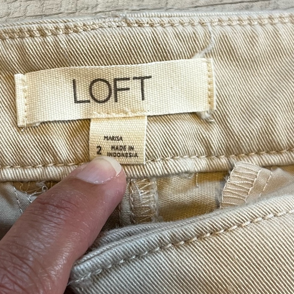 Loft Marissa ankle khaki pants size 2 - Picture 8 of 12